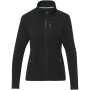 Amber GRS gerecycled dames fleece jas met volledige rits - Zwart - XS