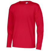 Cottover Gots T-shirt Long Sleeve Man red S