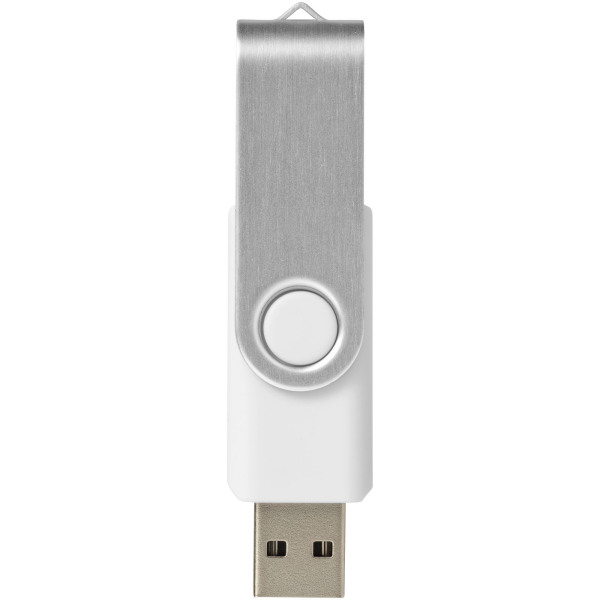 Rotate-basic 8GB USB flash drive - White/Silver