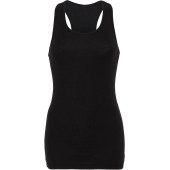 Sheer mini rib racerback tank top Sheer mini rib racerback tank top