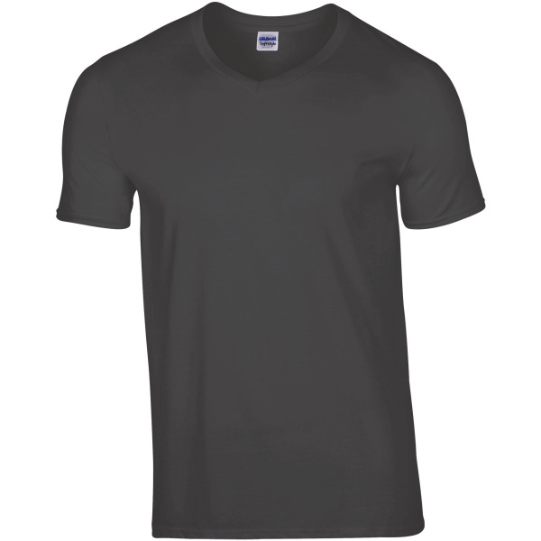 Premium Cotton Adult V-neck T-shirt Charcoal XXL