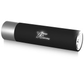 SCX.design F10 2500 mAh zaklamp met oplichtend logo - Zilver/Wit