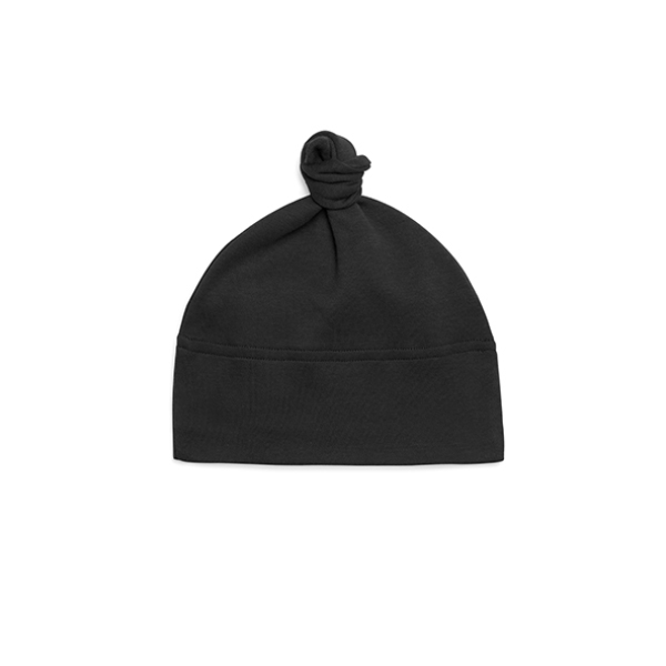 Baby 1 Knot Hat - Black - One Size