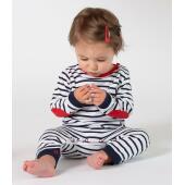 Baby Long Sleeve Striped Bodysuit, Navy/White, 0-3, Larkwood