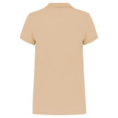 Ladies’ short-sleeved piqué polo shirt Light Sand 3XL