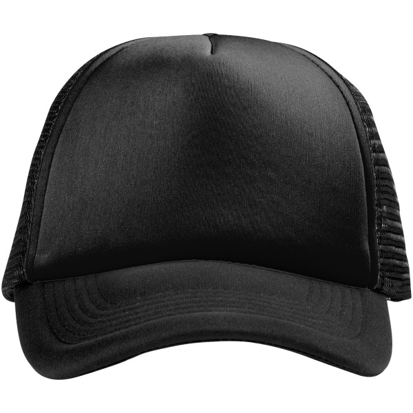 Trucker 5 panel cap - Solid black/Solid black