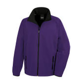 Printable Softshell Jacket - Purple/Black - L