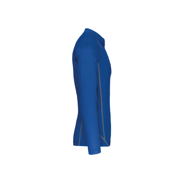 Herenrunningsweater Met Halsrits Sporty Royal Blue XS