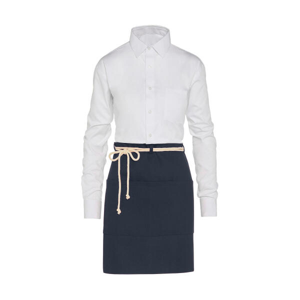CORSICA - Cord Bistro Apron with Pocket - Navy - One Size