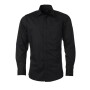 Men's Shirt Longsleeve Poplin - black - S