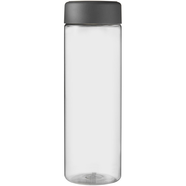 H2O Active® Vibe 850 ml screw cap water bottle - Transparent/Storm grey
