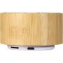Cosmos bamboo Bluetooth® speaker - Natural/White