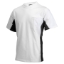 T-shirt Bicolor Borstzak 102002 White-Darkgrey 7XL