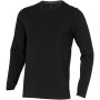 Ponoka long sleeve men's GOTS organic t-shirt - Solid black - 3XL