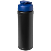 Baseline® Plus 750 ml sportflaska med uppfällbart lock - Svart/Blå