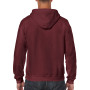 Gildan Sweater Hooded Full Zip HeavyBlend for him 7644 maroon XXL