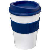 Americano® Medio 300 ml beker met grip - Wit/Blauw