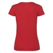 FOTL Lady-Fit Valueweight V-neck T, Red, XXL