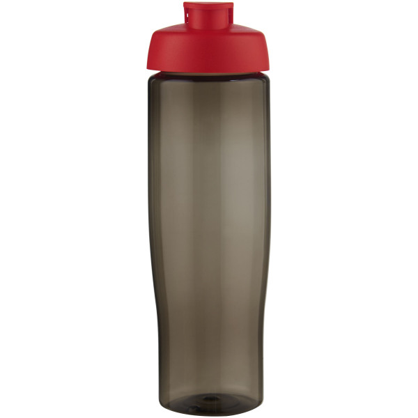 H2O Active® Eco Tempo 700 ml flip lid sport bottle - Red/Charcoal