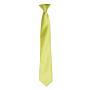 'Colours' Satin Clip Tie, Lime Green, ONE, Premier