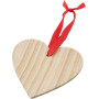 Wooden Christmas ornament Heart Einar brown
