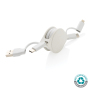 RCS standaard recycled plastic and TPE 6-in-1 kabel, wit