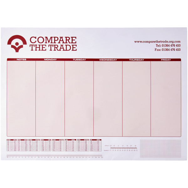 Desk-Mate® A3 notepad - White - 25 pages
