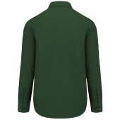 Overhemd in onderhoudsvriendelijk polykatoen-popeline heren Forest Green XS