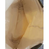 Kiyomi Contrast Satin Shopper - Natural/Olive Green - One Size