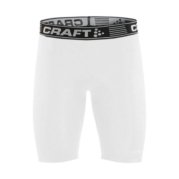 Craft Pro Control short tights jr white 122/128