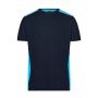 Men's Workwear T-Shirt - COLOR - navy/turquoise XS