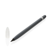 Aluminium blækfri pen med viskelæder, grå
