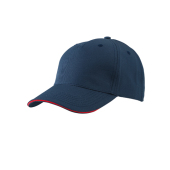 5 Panel Sandwich Cap One Size Navy/Red