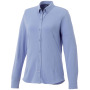 Bigelow piqué dames blouse met lange mouwen - Lichtblauw - XS