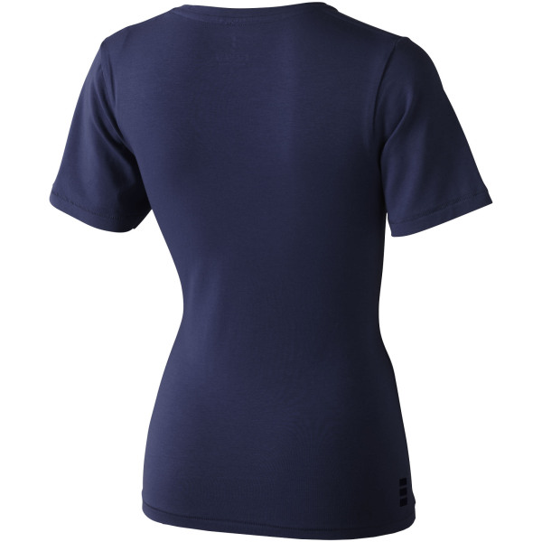 Kawartha short sleeve women's GOTS organic V-neck t-shirt - Navy - XS