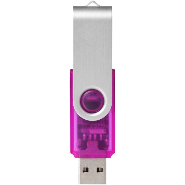 Rotate-translucent USB 4GB - Magenta
