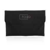 Magnetisch sluitende 15.6" laptop sleeve PVC-vrij, zwart