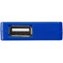 Baksteenvormige 4 poorts USB hub - Koningsblauw