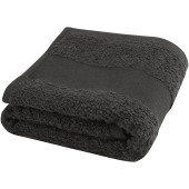 Sophia 450 g/m² håndklæde i bomuld 30x50 cm - Antracit