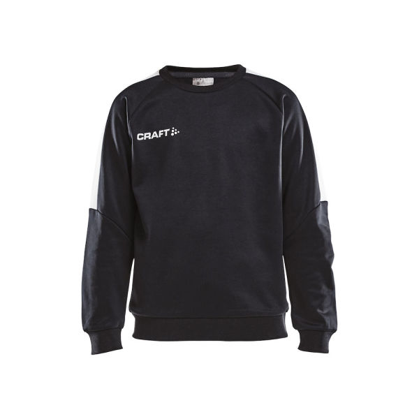 Craft Progress roundneck sweater jr black/white 122/128