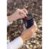 Dubbelwandige vacuüm lekvrije beker met lock 300ml, blauw