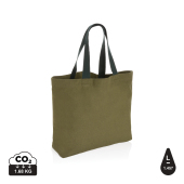 Impact Aware™ recycled canvas XL draagtas 240gsm ongeverfd, groen