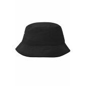 MB012 Fisherman Piping Hat - black/black - S/M