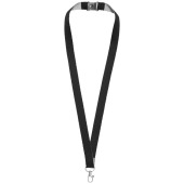 Aru tweekleurige lanyard met klittebandsluiting Aru tweekleurige lanyard met klittebandsluiting