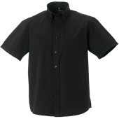 Men's Short Sleeve Classic Twill Shirt Black S