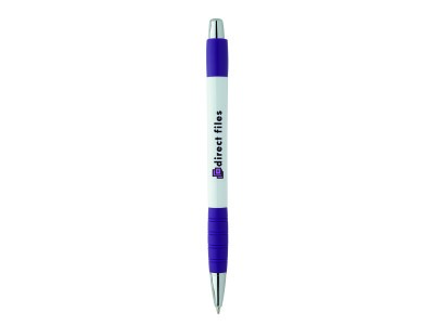 White Striped Grip Pen