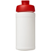 Baseline® Plus 500 ml sportflaska med uppfällbart lock - Vit/Röd