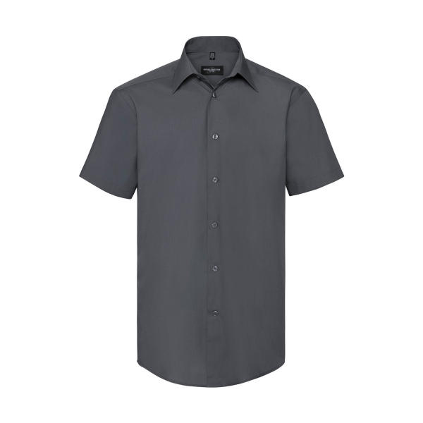 Tailored Poplin Shirt - Convoy Grey