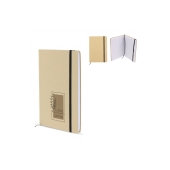 Cardboard notebook round corners A6 - Brown