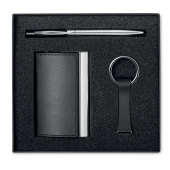 Kadeau geschenkset met balpen PU leer 3 delig